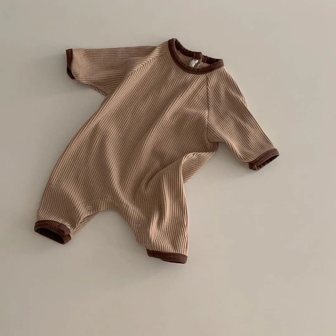 Cotton Waffle Knit Jumpsuit