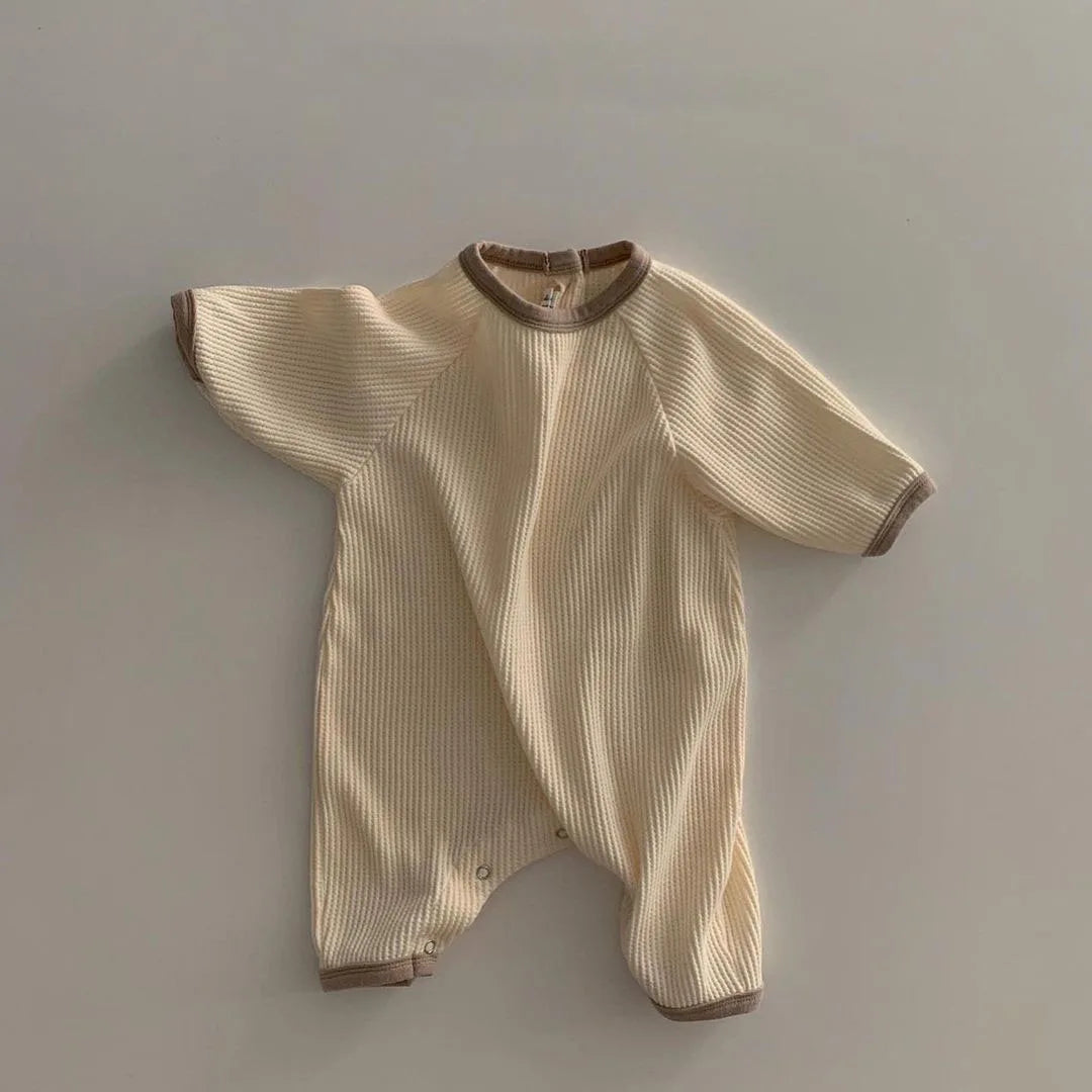 Cotton Waffle Knit Jumpsuit