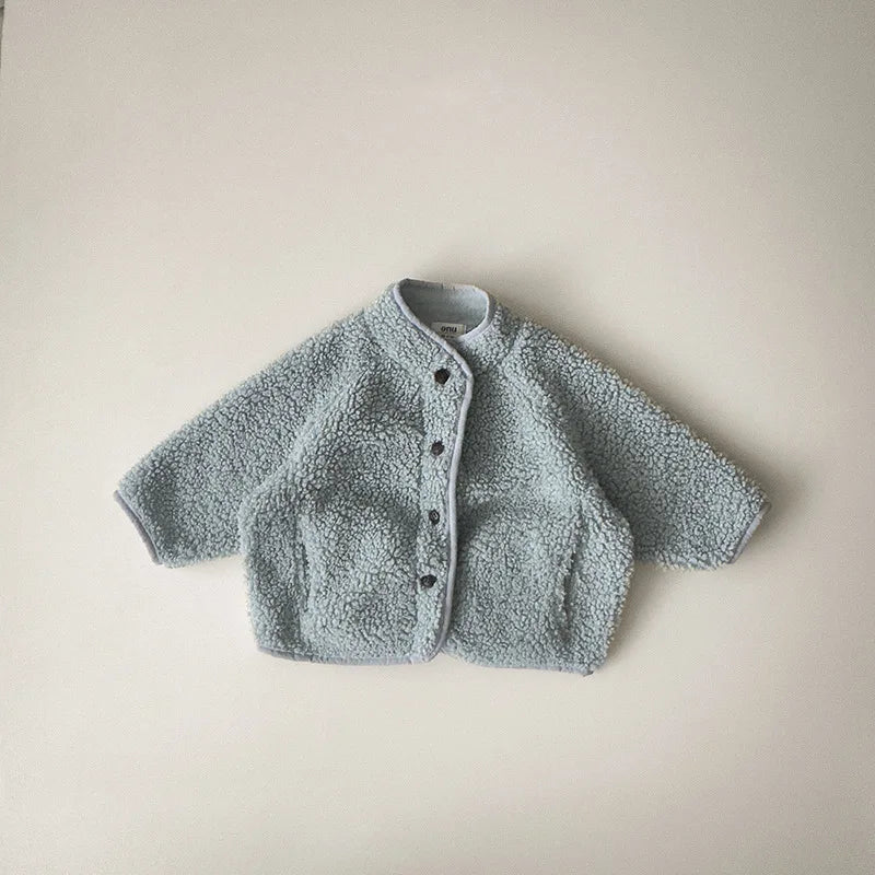 Velvet Padded Lamb Wool Coat