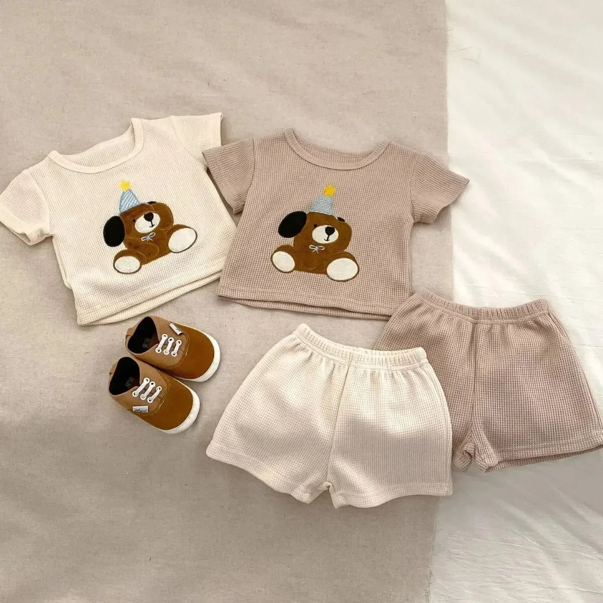 Waffle Knit Bear Embroidery Set
