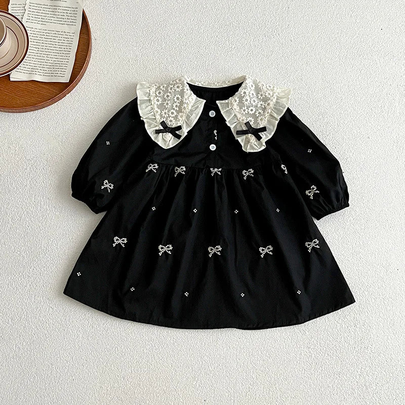 Girls Bowed Princess Dress