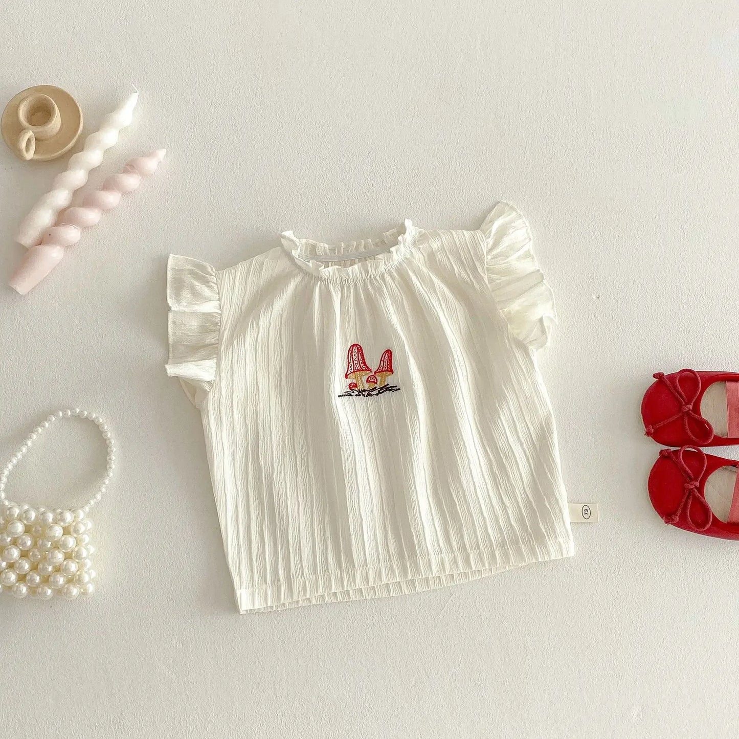Plaid Baby Doll Collar Embroidery Dress