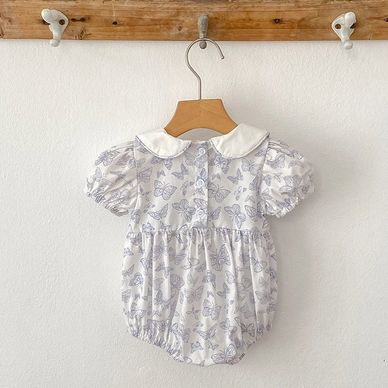 Blue Butterfly Romper