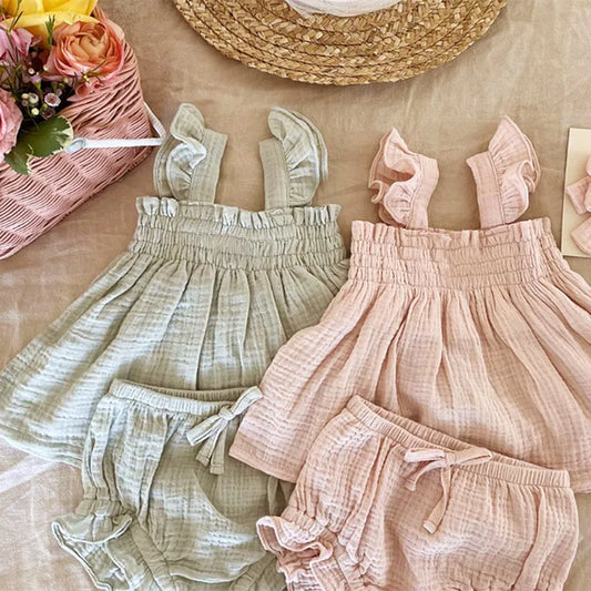 Cotton Linen Fly Sleeve Set