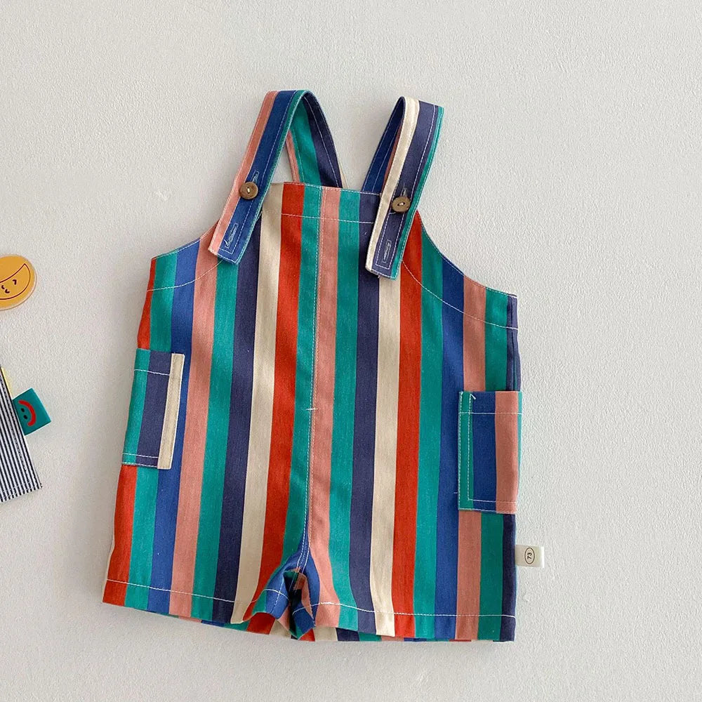 Striped Colourful Overalls
