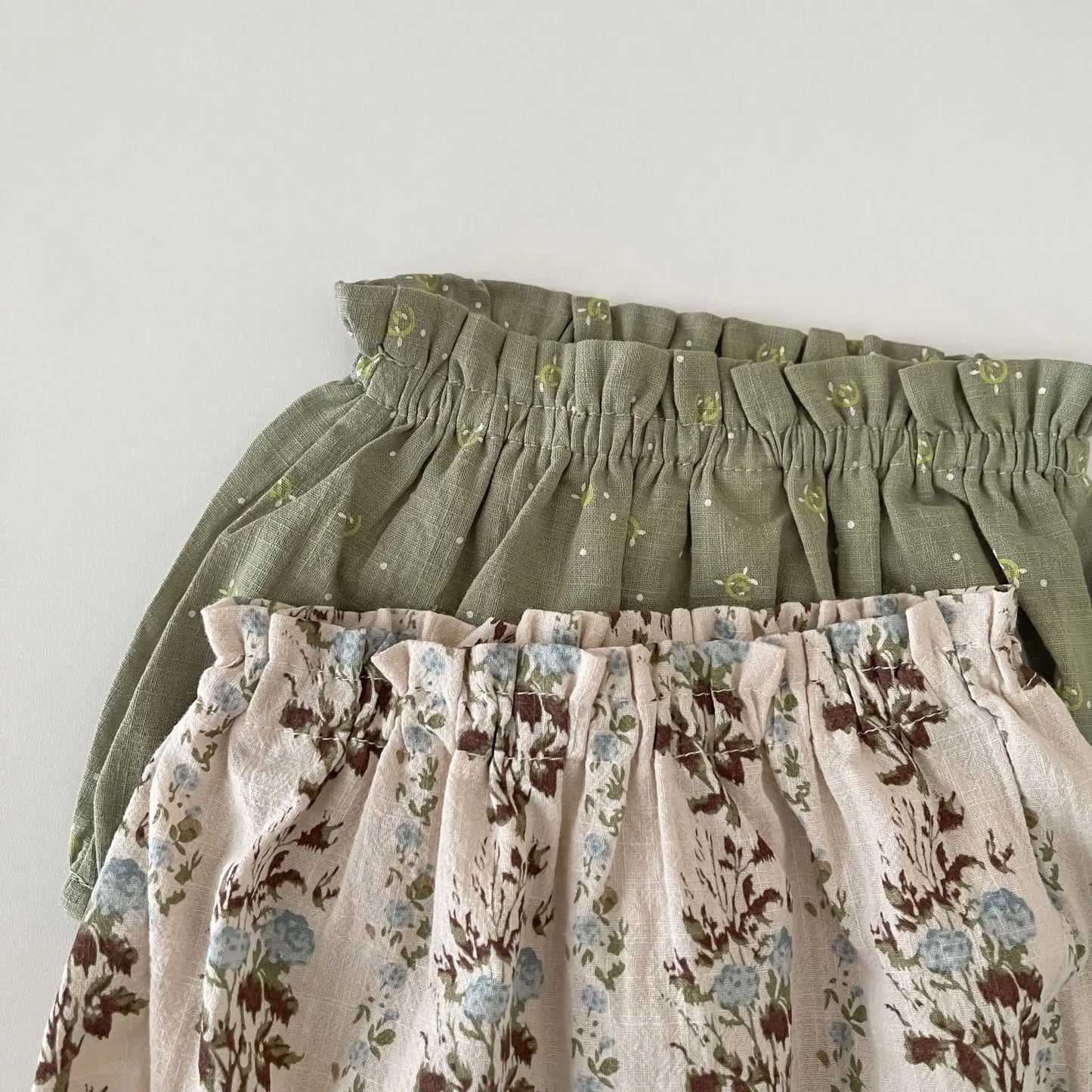 Cotton Laced Floral Bloomer Set