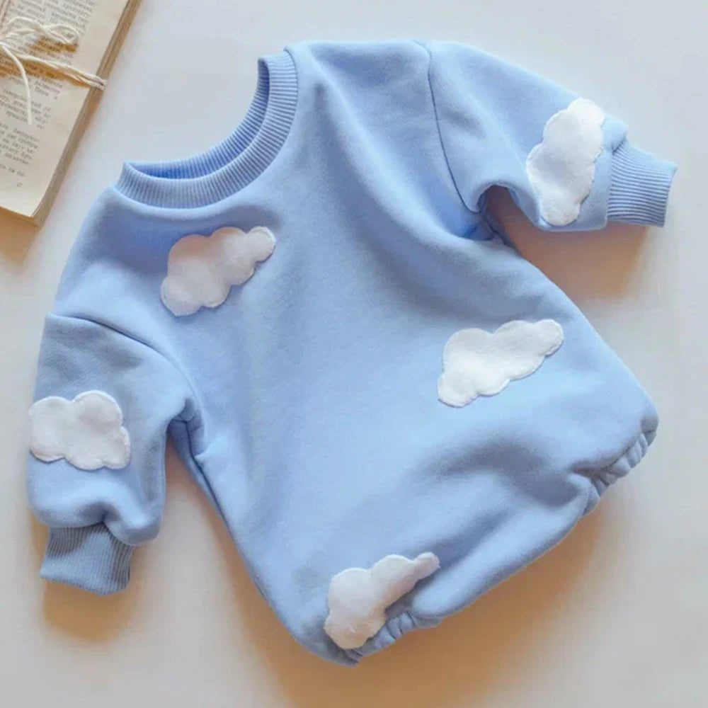 Patched Sweater Romper
