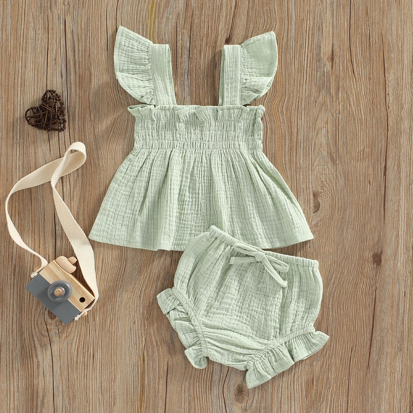 Cotton Linen Fly Sleeve Set