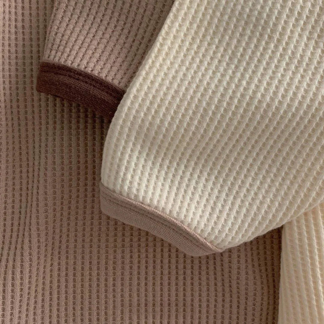 Cotton Waffle Knit Jumpsuit