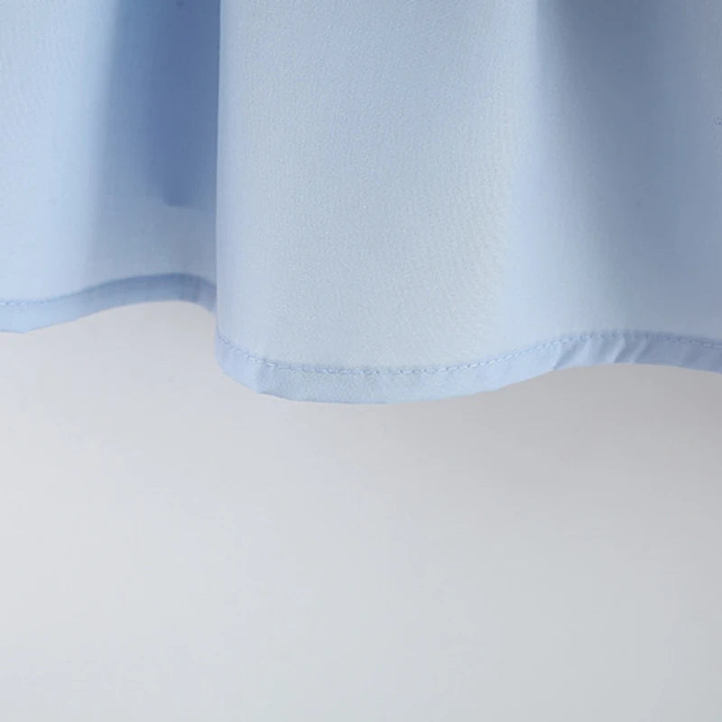 Blue Ruched Dress