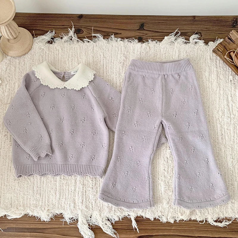 Girls Knitted Collar Sets