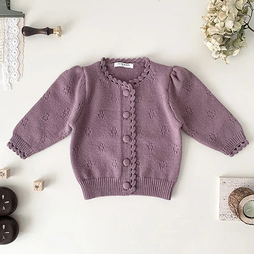 Girls Knitted Cardigan and Vest