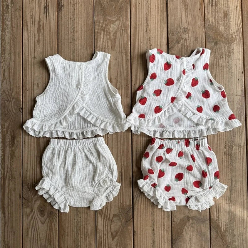 Ruffled Lace Strawberry Set