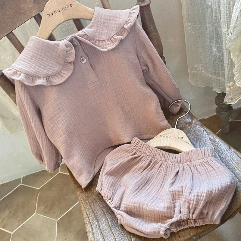 Lotus Leaf Cotton Collar Set