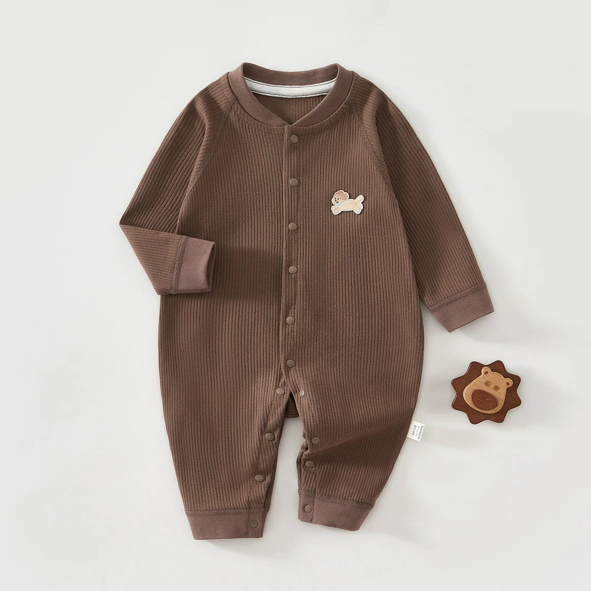 Dog Patch Ribbed Cotton Jumpsuit