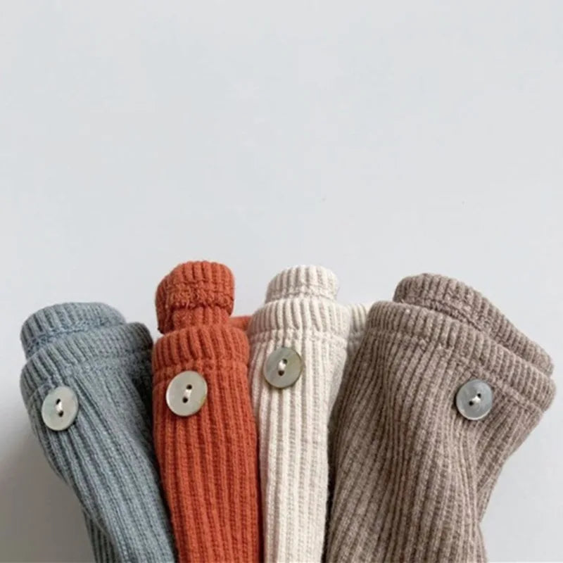 Cotton Elastic Solid Color Pants